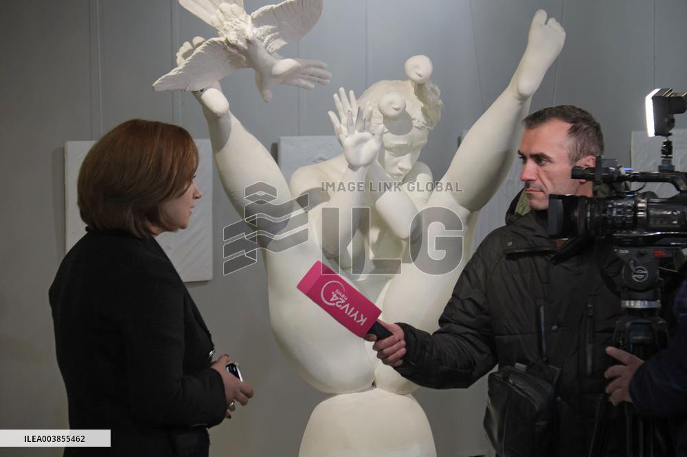 Exhibition of Ukrainian sculptor Anatolii Kushch opens in Kyiv