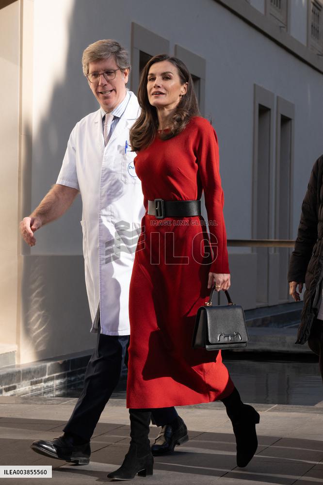 Queen Letizia Visits The Dexeus Mujer Foundation - Barcelona