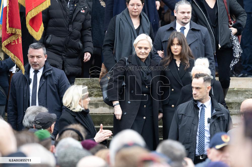 Memorial Service For Jean-Marie Le Pen - Paris