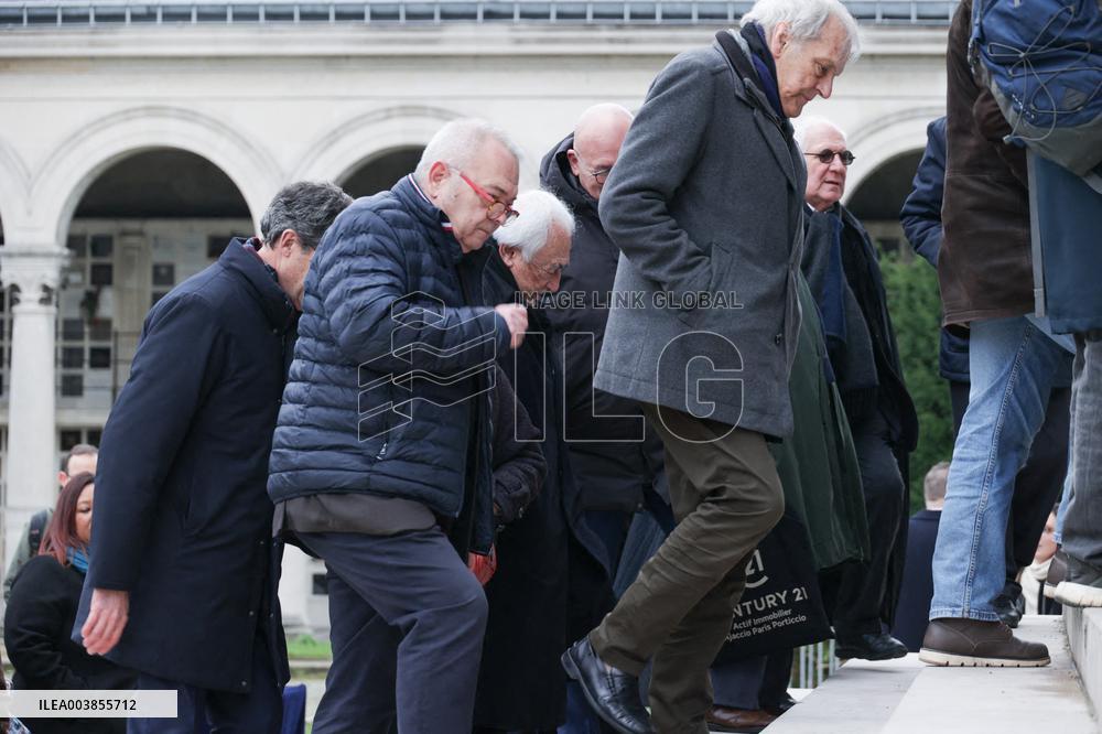 Claude Allegre Funeral - Paris