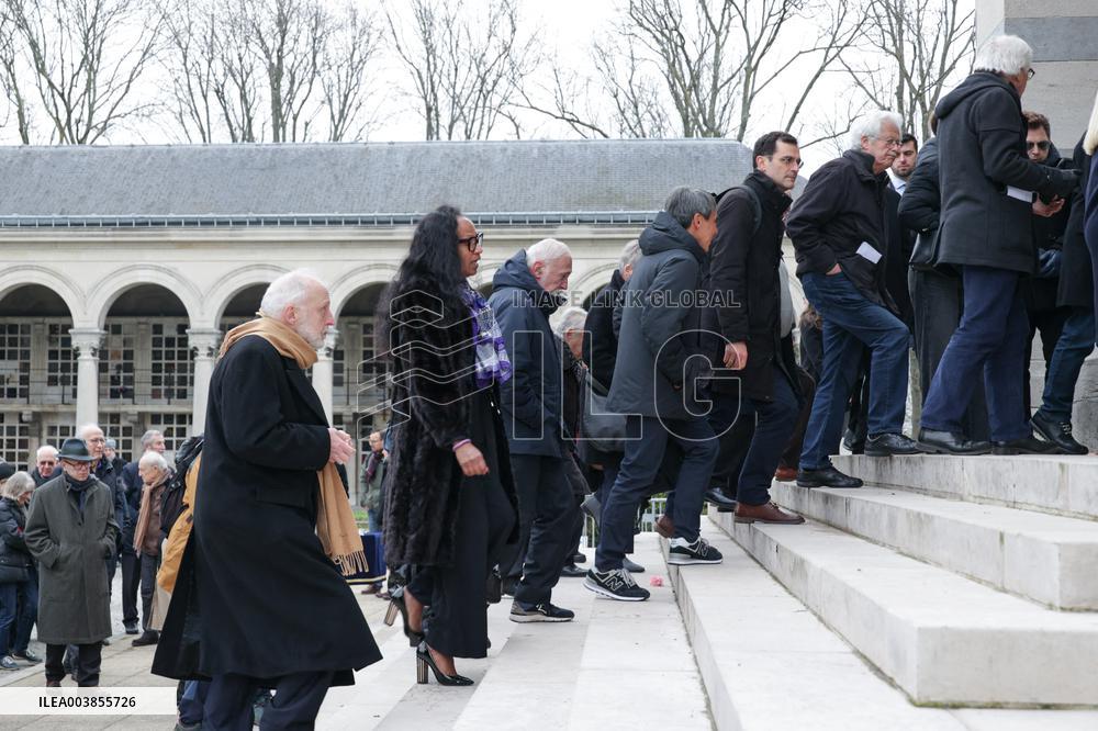 Claude Allegre Funeral - Paris