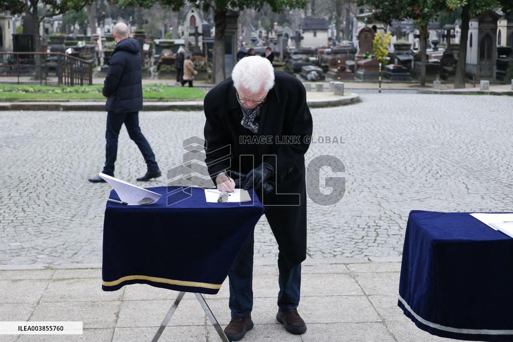 Claude Allegre Funeral - Paris