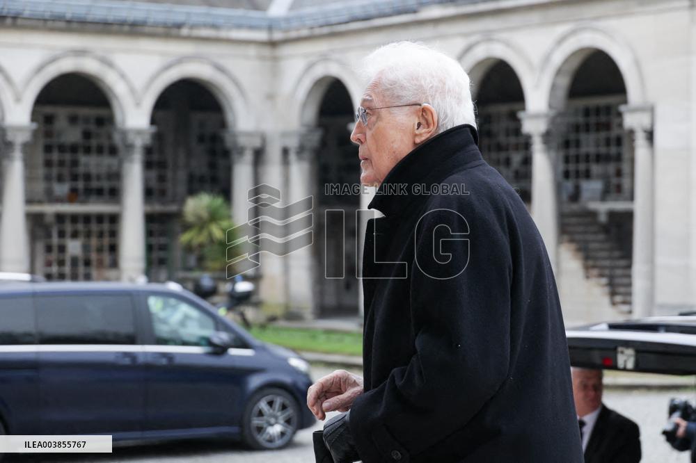 Claude Allegre Funeral - Paris