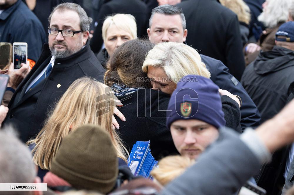 Memorial Service For Jean-Marie Le Pen - Paris