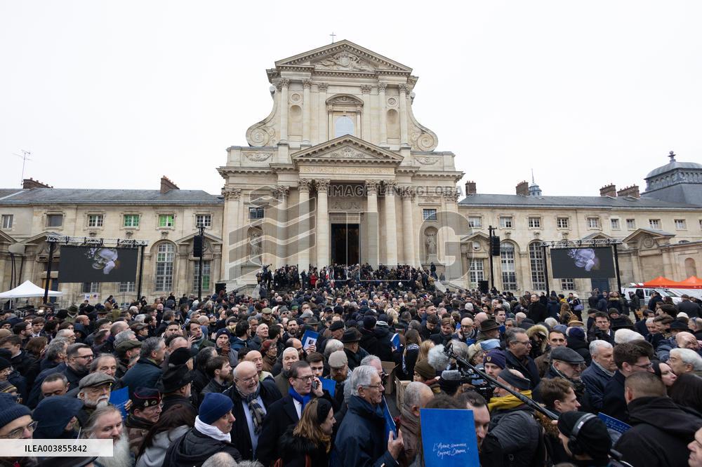 Memorial Service For Jean-Marie Le Pen - Paris