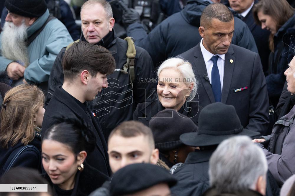 Memorial Service For Jean-Marie Le Pen - Paris