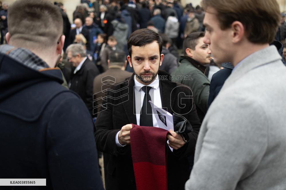 Memorial Service For Jean-Marie Le Pen - Paris