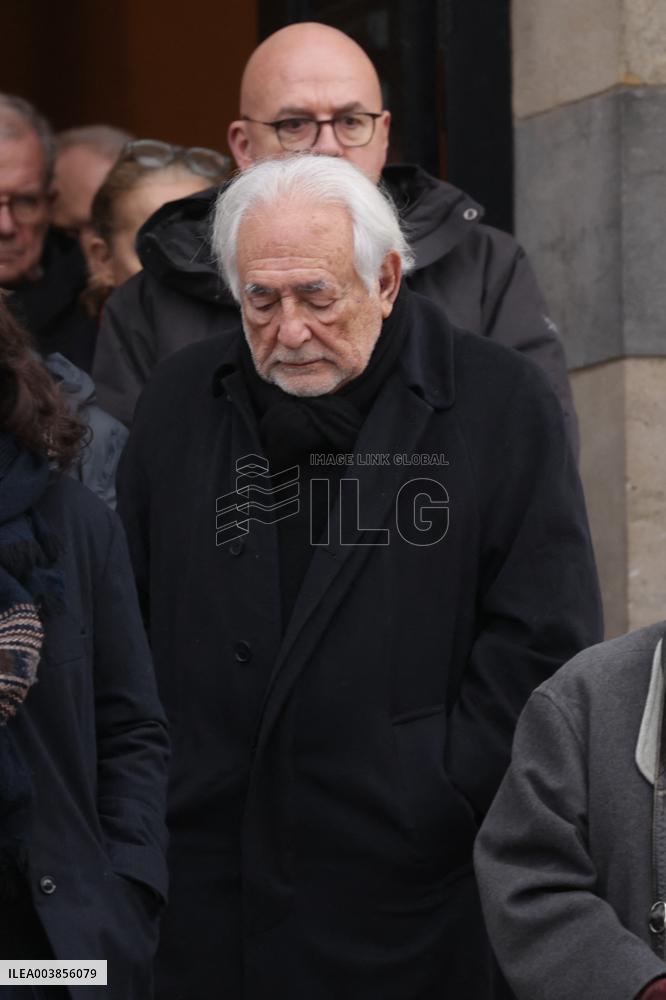 Claude Allegre Funeral - Paris