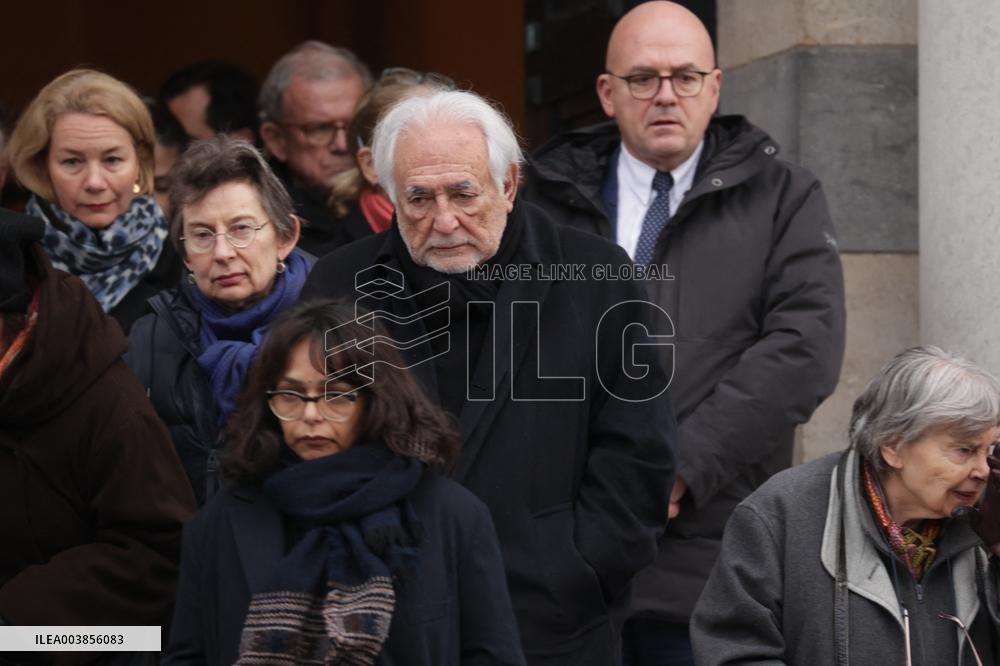 Claude Allegre Funeral - Paris