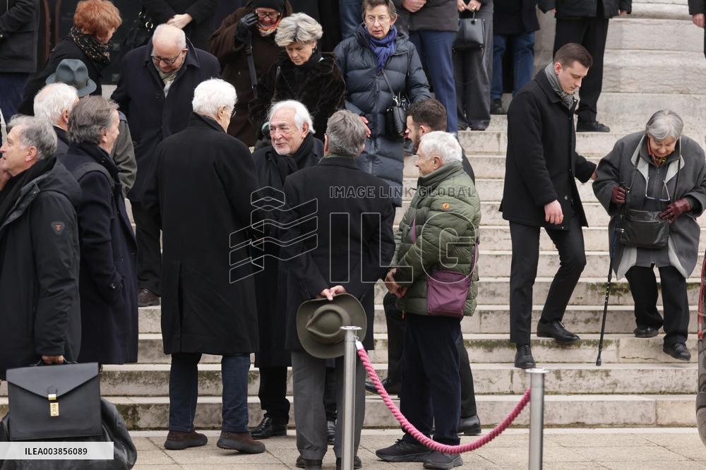 Claude Allegre Funeral - Paris