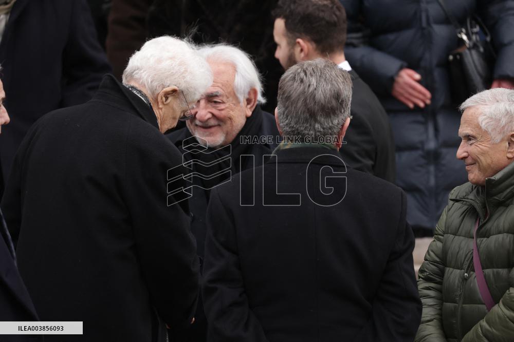 Claude Allegre Funeral - Paris
