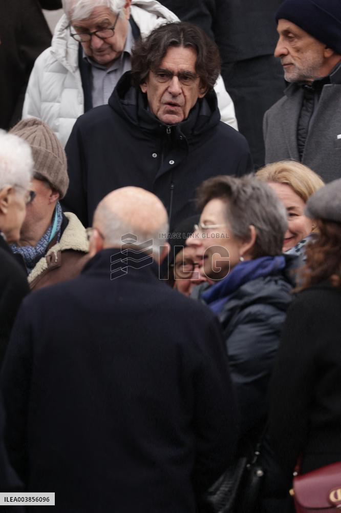 Claude Allegre Funeral - Paris