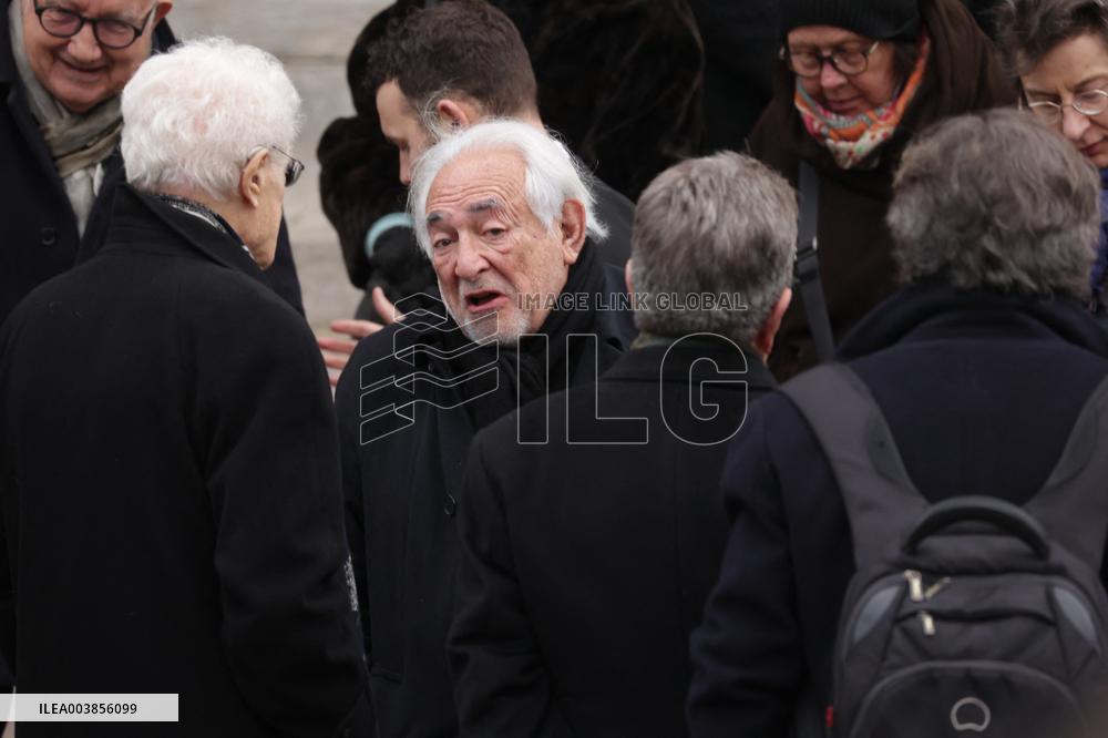 Claude Allegre Funeral - Paris