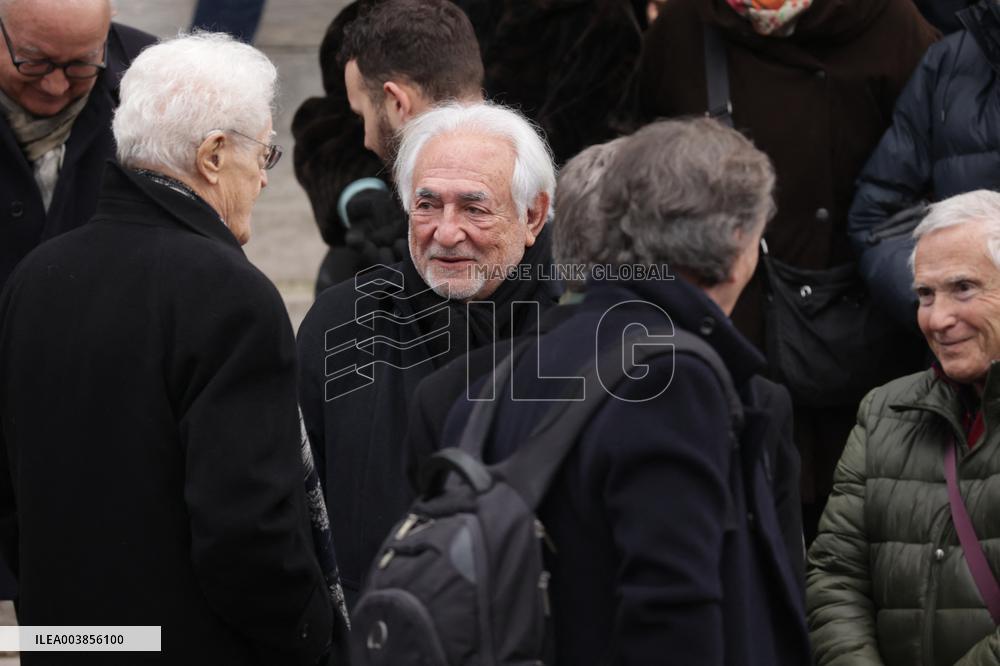 Claude Allegre Funeral - Paris