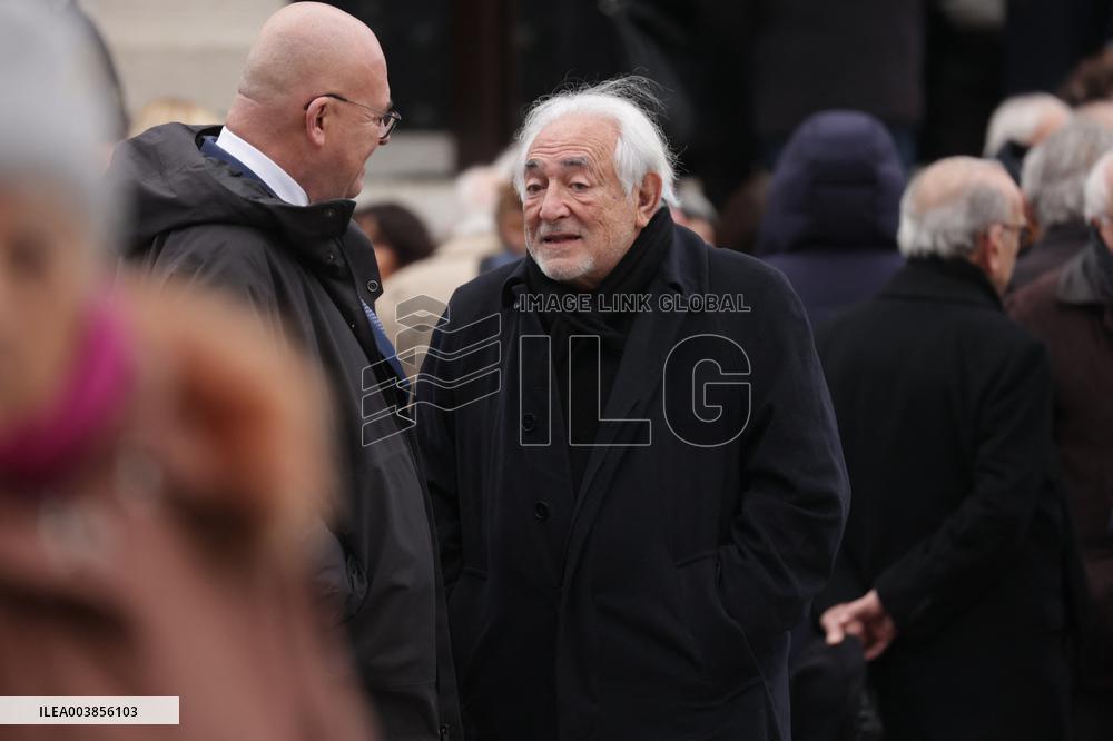 Claude Allegre Funeral - Paris