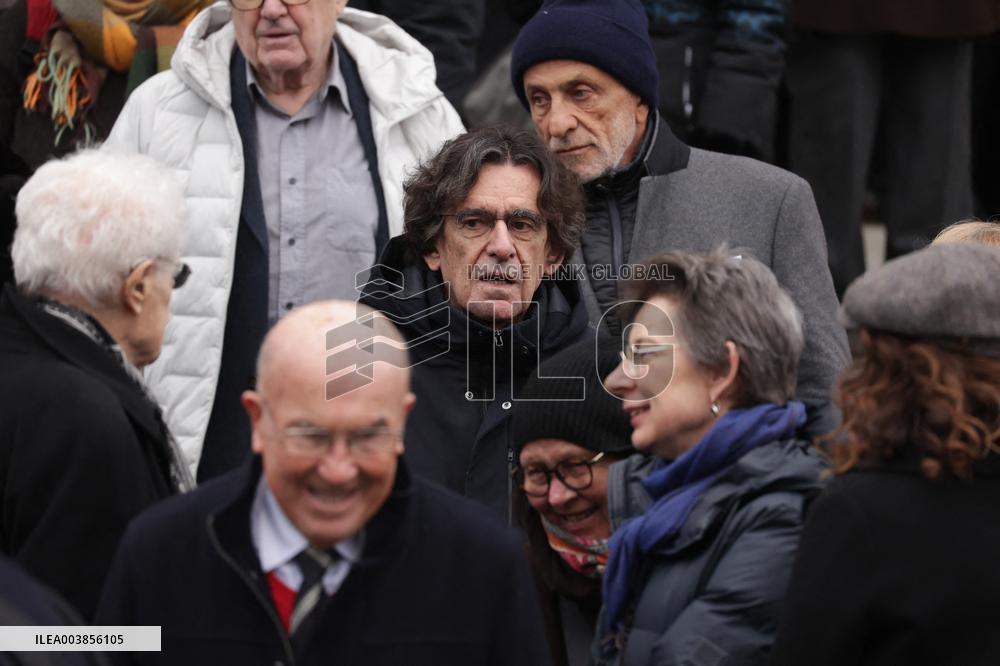 Claude Allegre Funeral - Paris