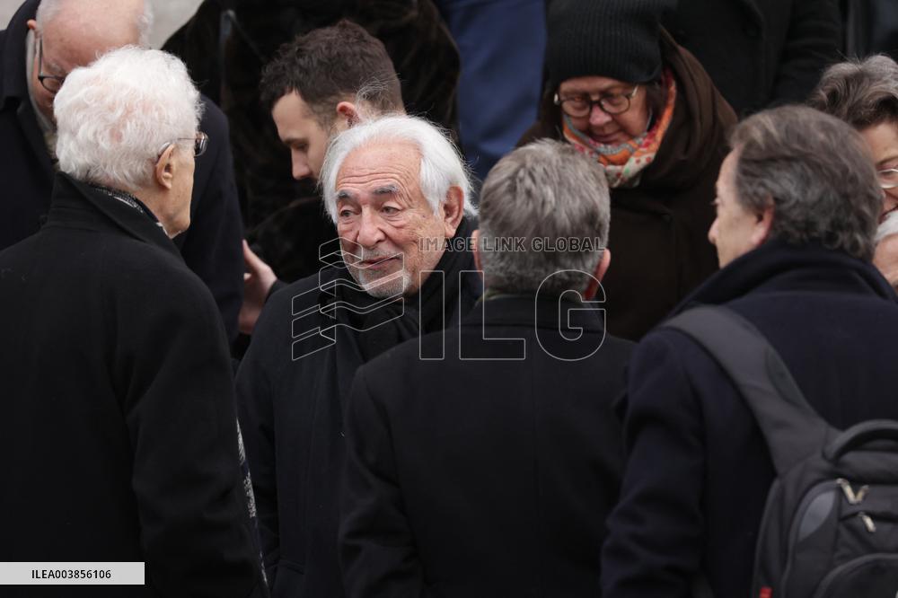 Claude Allegre Funeral - Paris