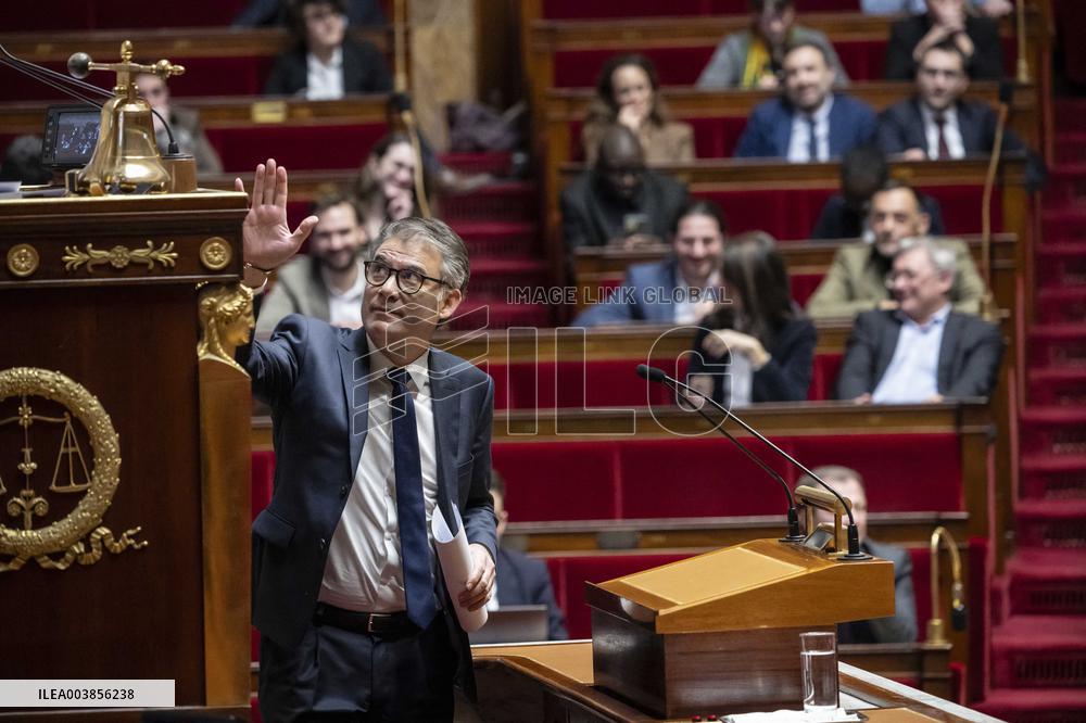The Debate Prior To The No-Confidence Vote Of The Government - Paris