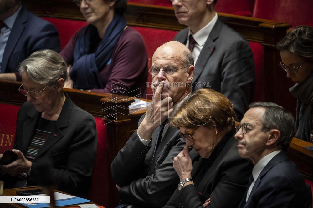 The Debate Prior To The No-Confidence Vote Of The Government - Paris