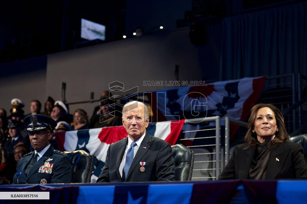 President Joe Biden Attends Commander in Chief Farewell Ceremony in Arlington, Virginia