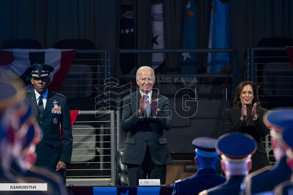 President Joe Biden Attends Commander in Chief Farewell Ceremony in Arlington, Virginia
