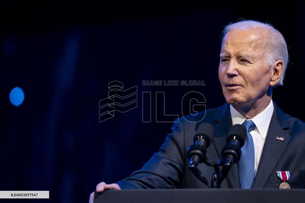 President Joe Biden Attends Commander in Chief Farewell Ceremony in Arlington, Virginia