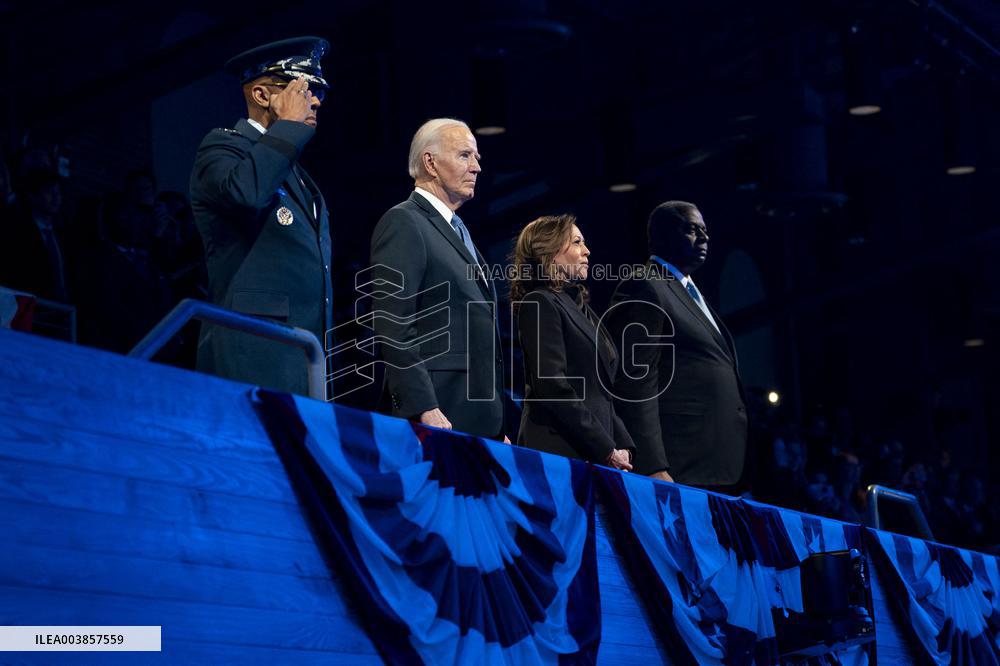 President Joe Biden Attends Commander in Chief Farewell Ceremony in Arlington, Virginia