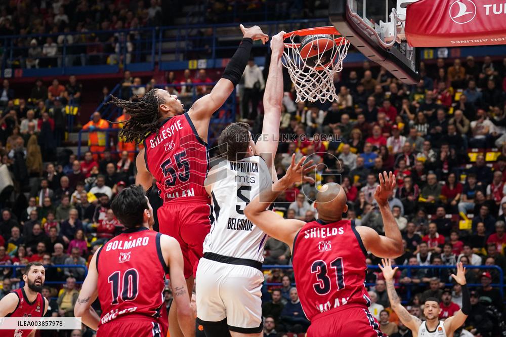 BASKET - Euroleague - EA7 Emporio Armani Milano vs Partizan MozzartBet Belgrade