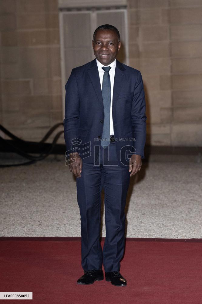 State dinner at the Elysee Palace, Angolan President Joao Lourenco's visit to France - Paris