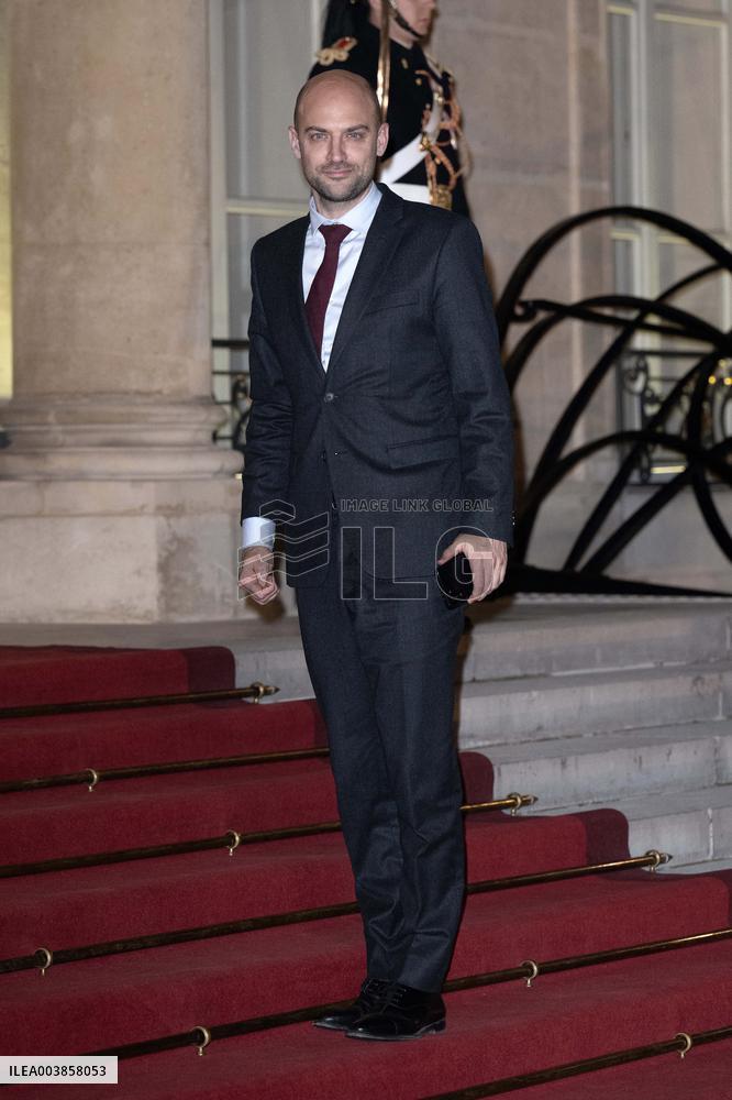 State dinner at the Elysee Palace, Angolan President Joao Lourenco's visit to France - Paris