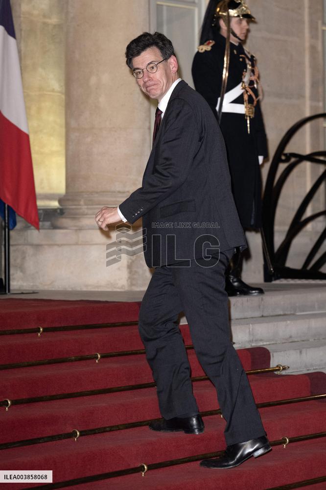 State dinner at the Elysee Palace, Angolan President Joao Lourenco's visit to France - Paris