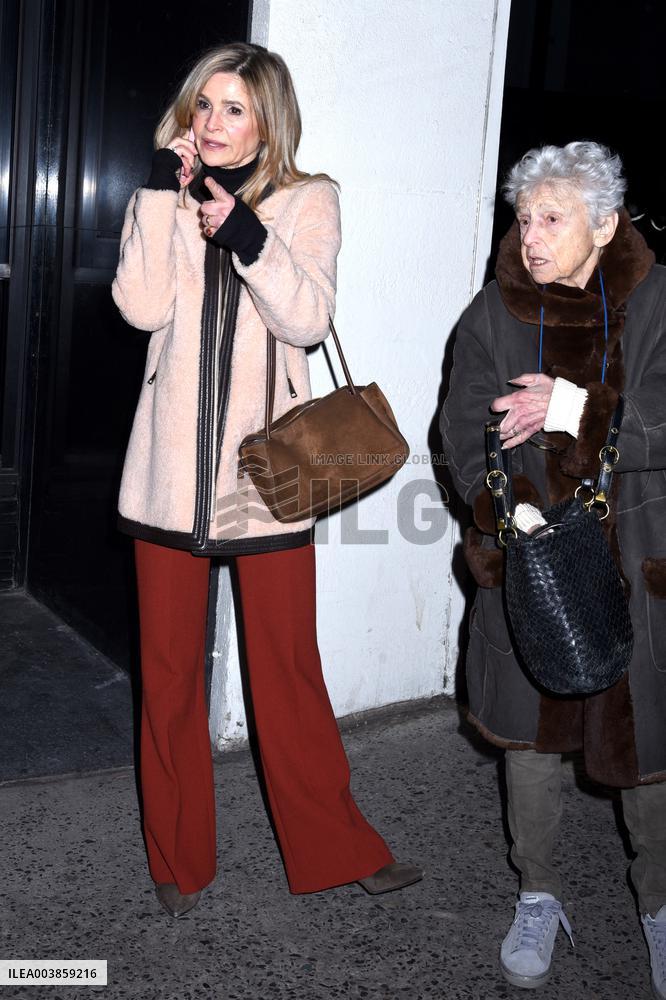 Kyra Sedgwick And Kevin Bacon Leave Mr And Mrs Bridge Screening - NYC