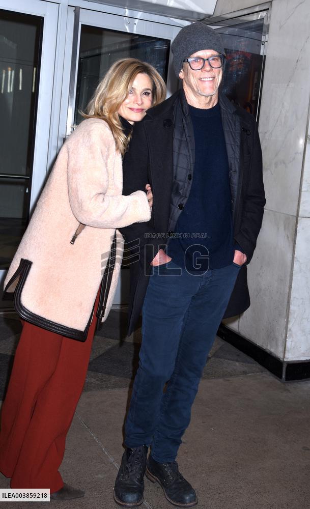 Kyra Sedgwick And Kevin Bacon Leave Mr And Mrs Bridge Screening - NYC