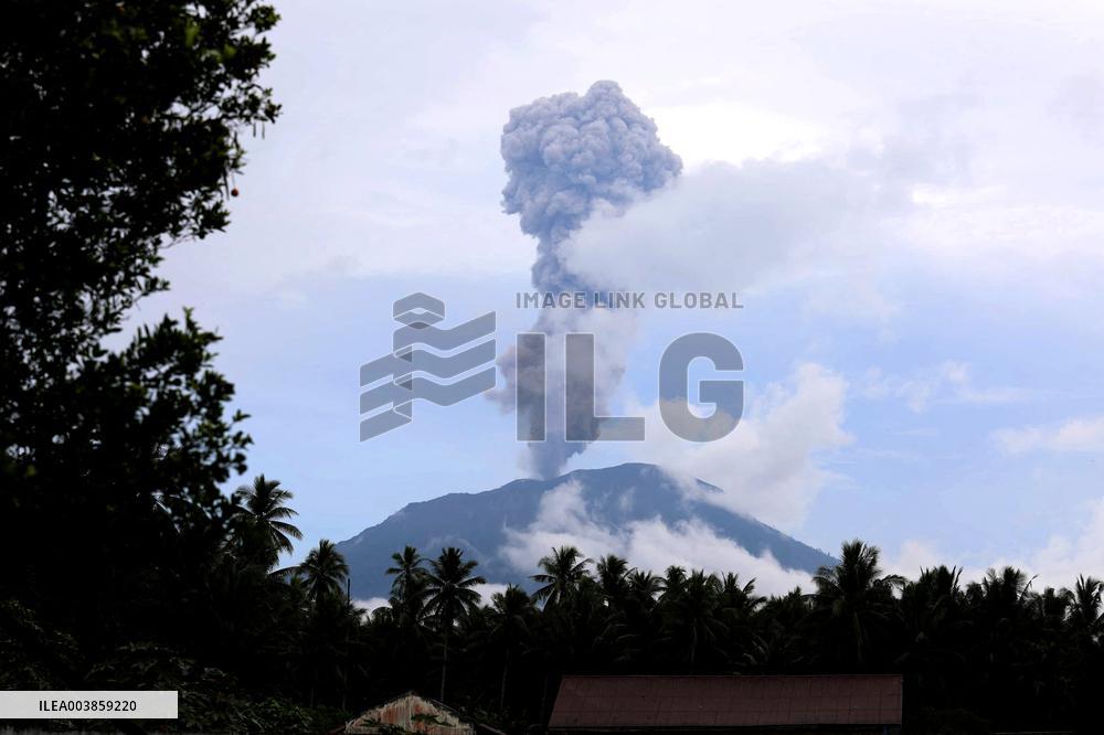 Mount Ibu Eruption - Indonesia