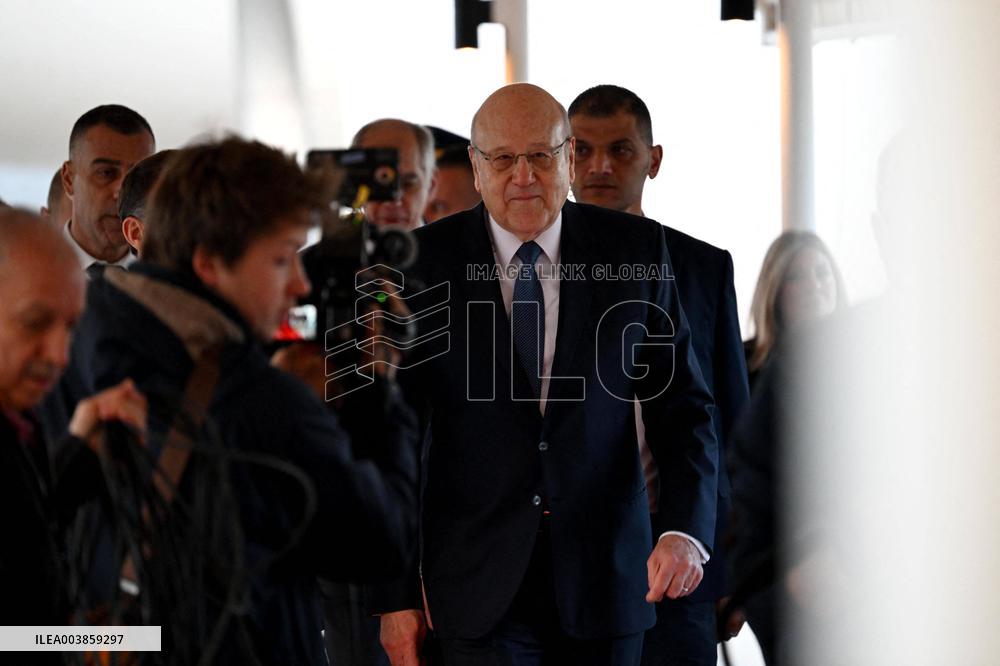 President Macron Upon His Arrival In Beyrouth