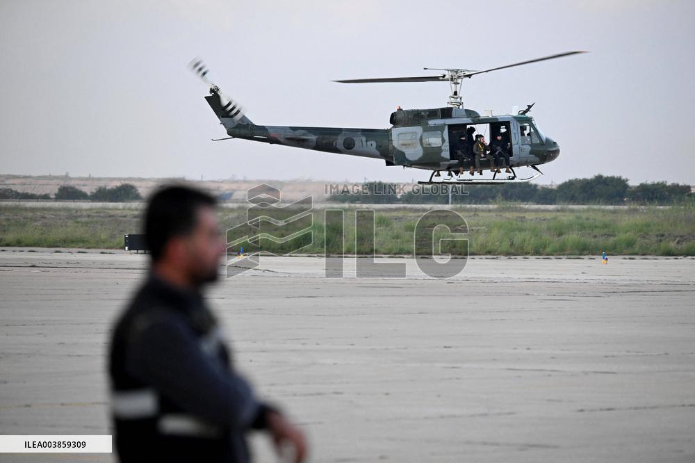 President Macron Upon His Arrival In Beyrouth
