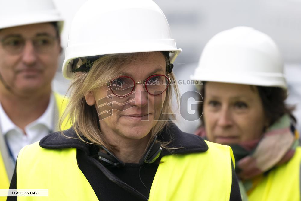 Agnes Pannier-Runacher Visit To Airbus - Toulouse