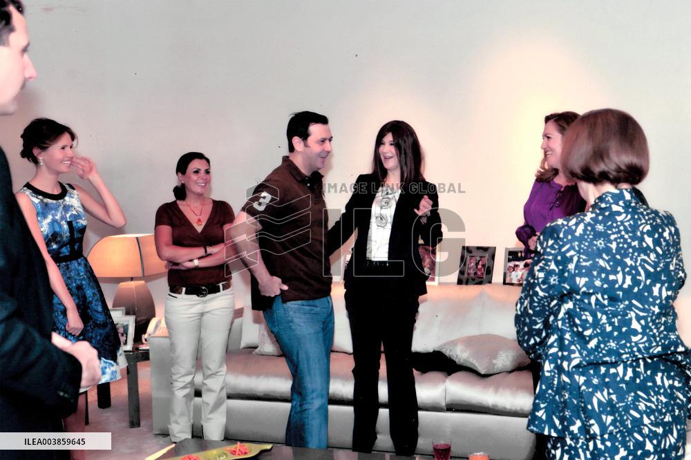 Exclu - Photos of A Birthday Dinner of El Assad Family - Damascus