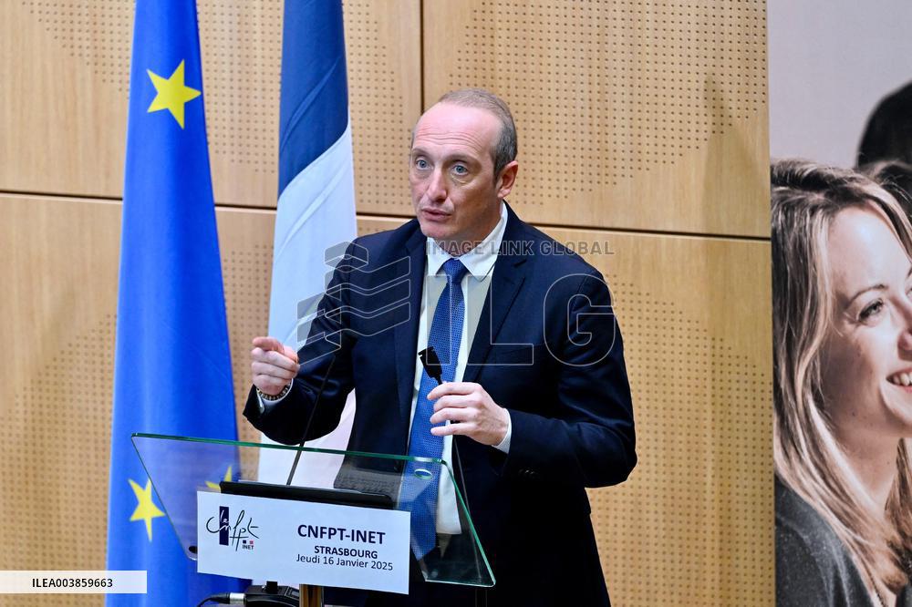 Laurent Marcangel Visits The INSP - Strasbourg