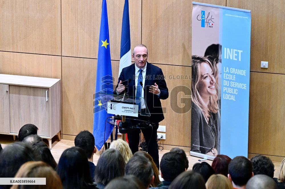 Laurent Marcangel Visits The INSP - Strasbourg