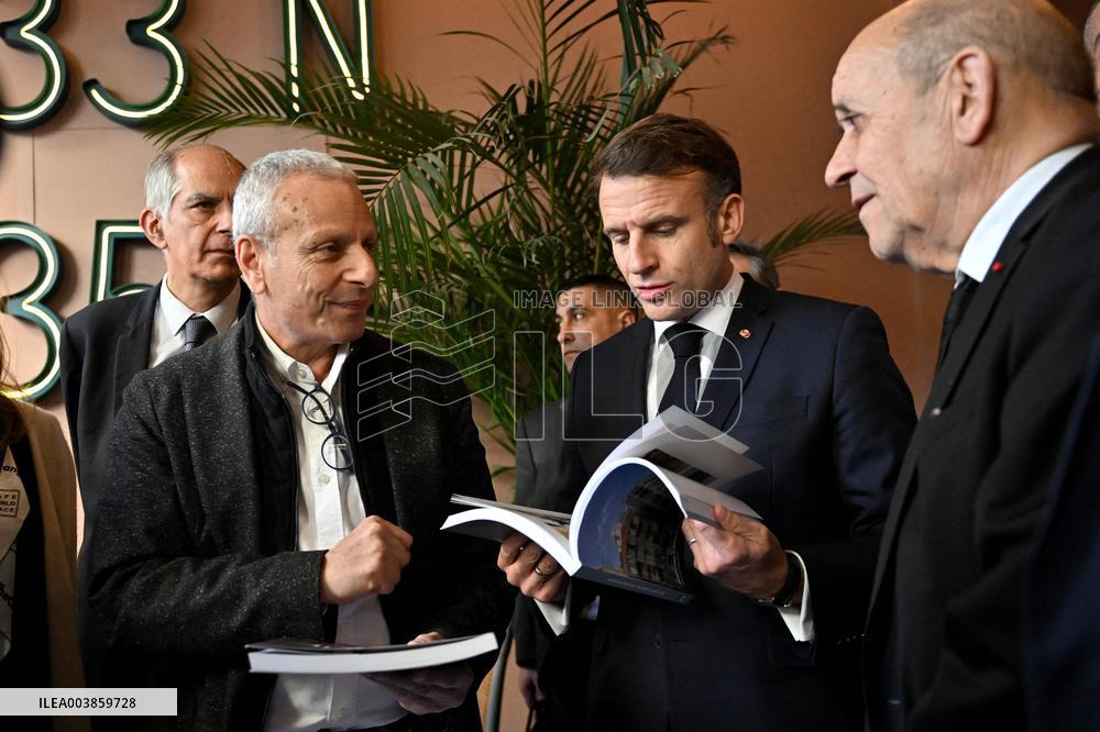 Macron Visits Gemmayze District - Beirut