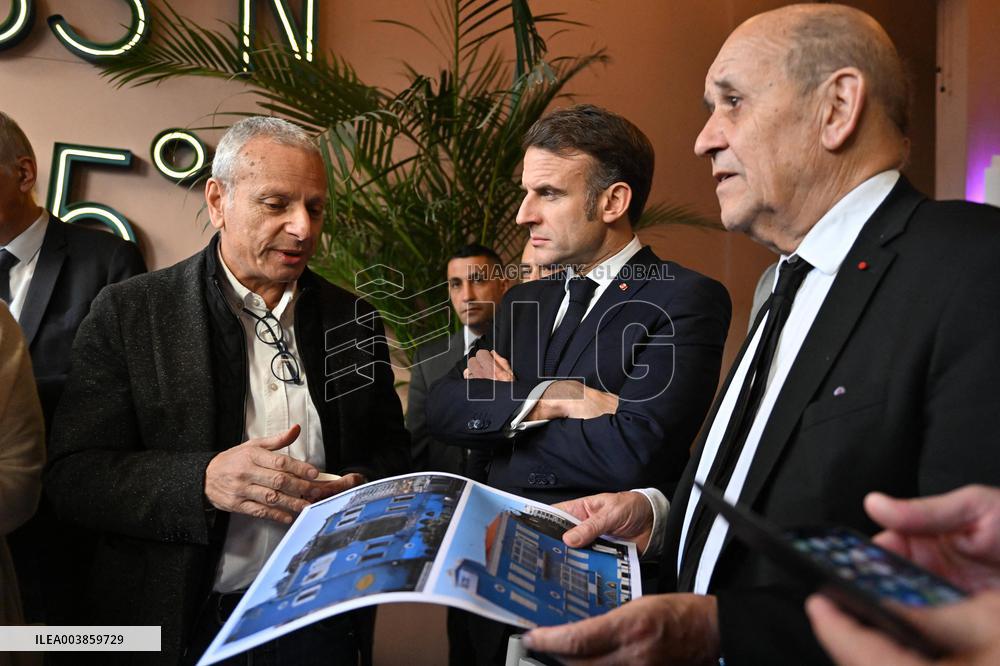 Macron Visits Gemmayze District - Beirut