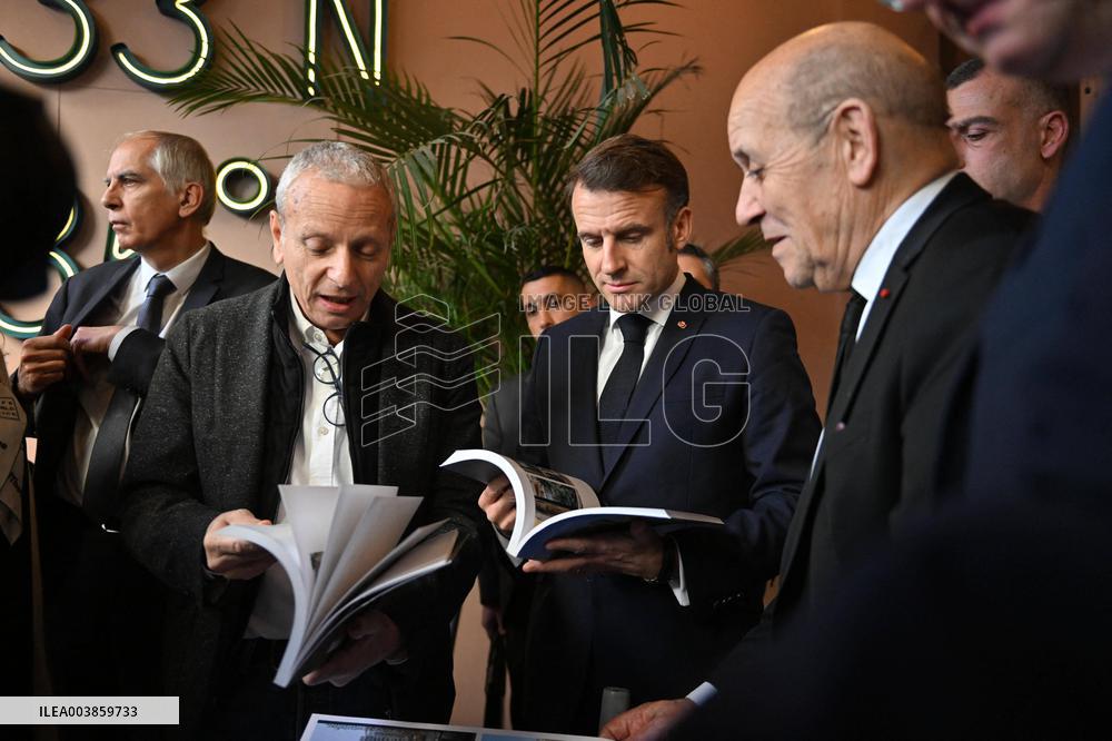 Macron Visits Gemmayze District - Beirut