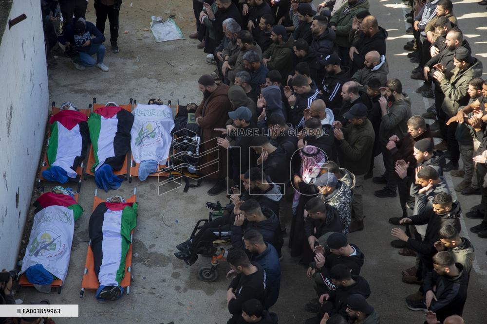 Funerals for Those Killed in An Israeli Air Strike - Jenin