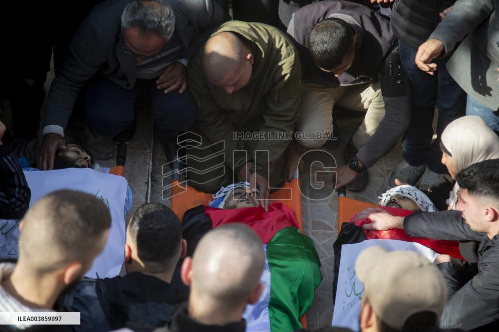 Funerals for Those Killed in An Israeli Air Strike - Jenin