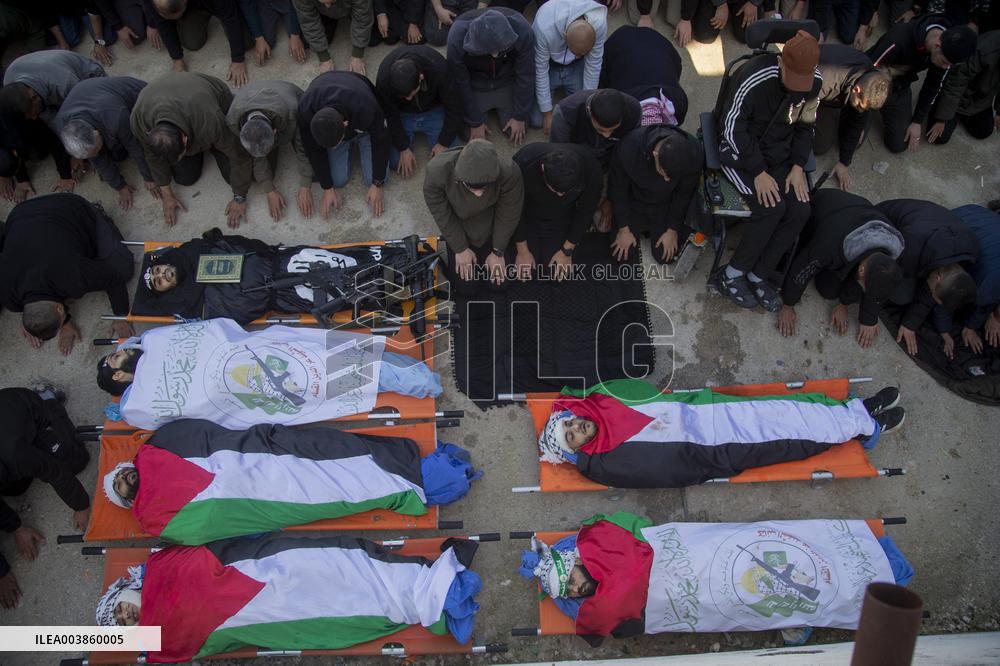 Funerals for Those Killed in An Israeli Air Strike - Jenin