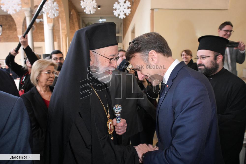 Macron Visits Gemmayze District - Beirut