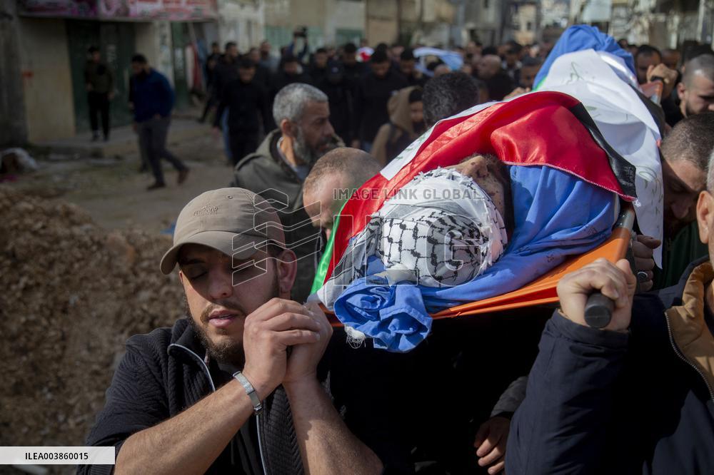 Funerals for Those Killed in An Israeli Air Strike - Jenin