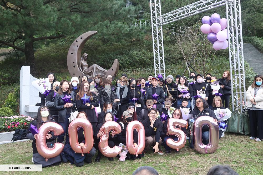 CoCo Lee Statue Unveiling Ceremony in Taipei