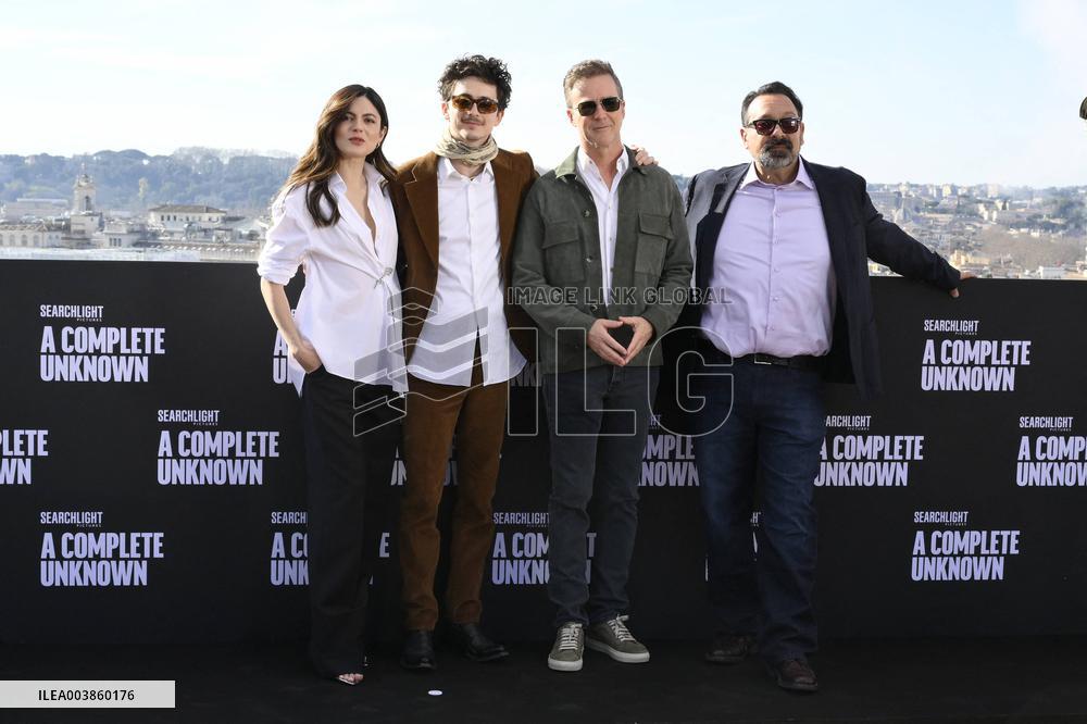 A Complete Unknown Photocall - Rome